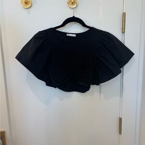 Zara Black Women's Crop Top